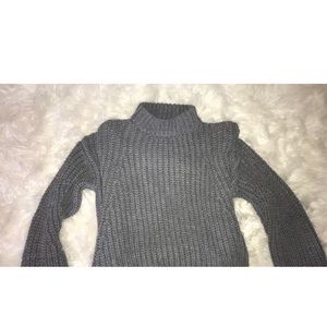 pacsun gray turtleneck sweater